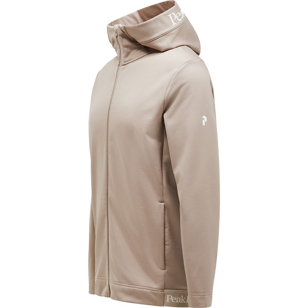 Peak Performance Rider Tech Zip Hood Midlayer-Jacke Herren avid beige