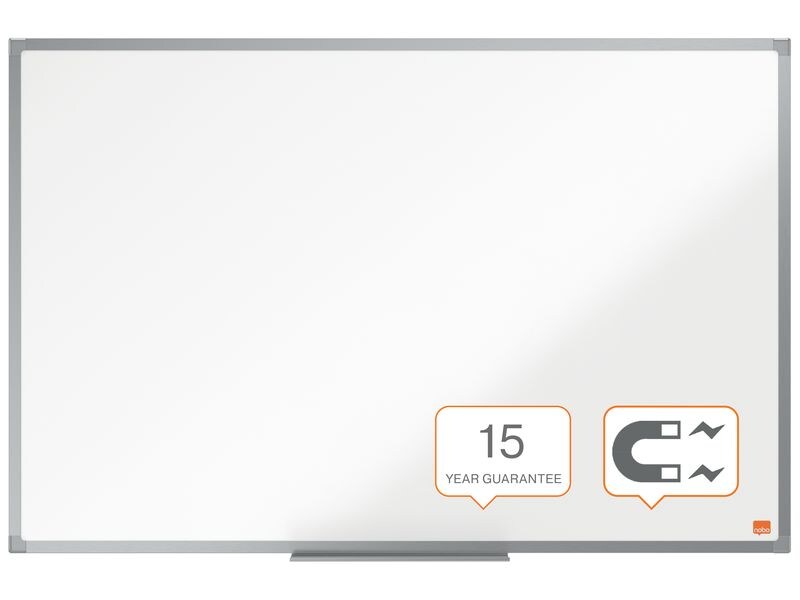 Nobo Essence Whiteboard aus Stahl, 60 x 90 cm, magnethaften Stahl Whiteboard im klassischen Format 60 x 90 cm mit magnetischer Oberfläche und Eckmontage