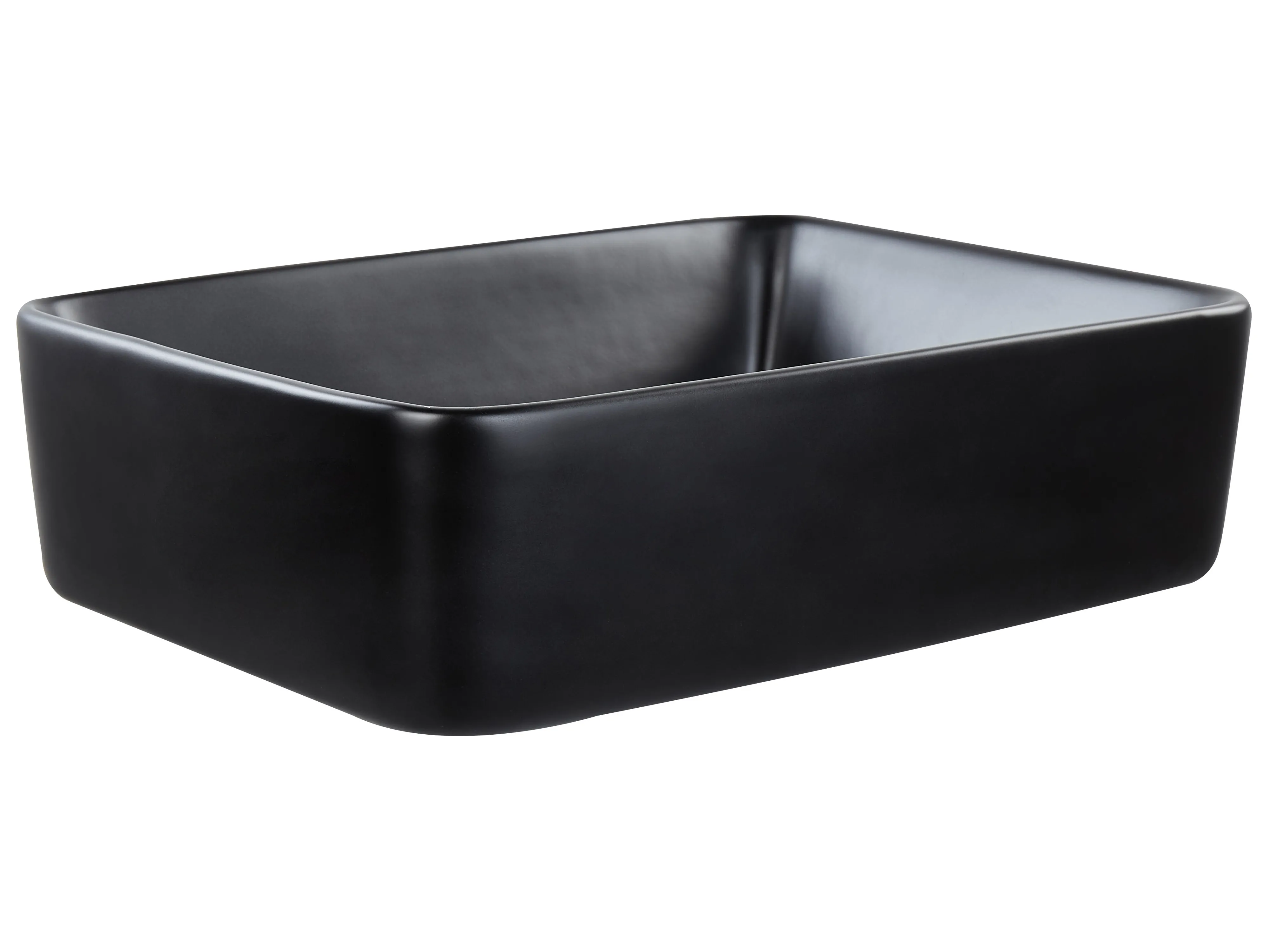 Wastafel voor aanrechtblad TRAVESIA 49 x 38 cm Keramiek Zwart
