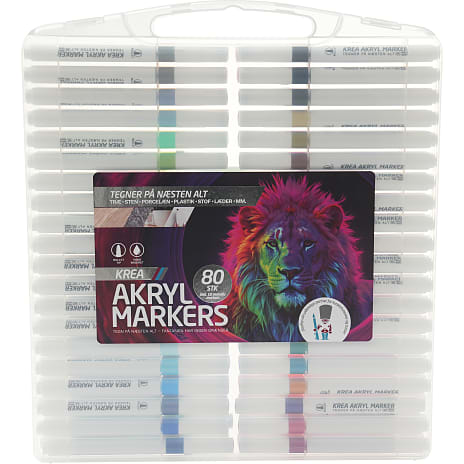 Danpen Akrylmarkers 80 stk