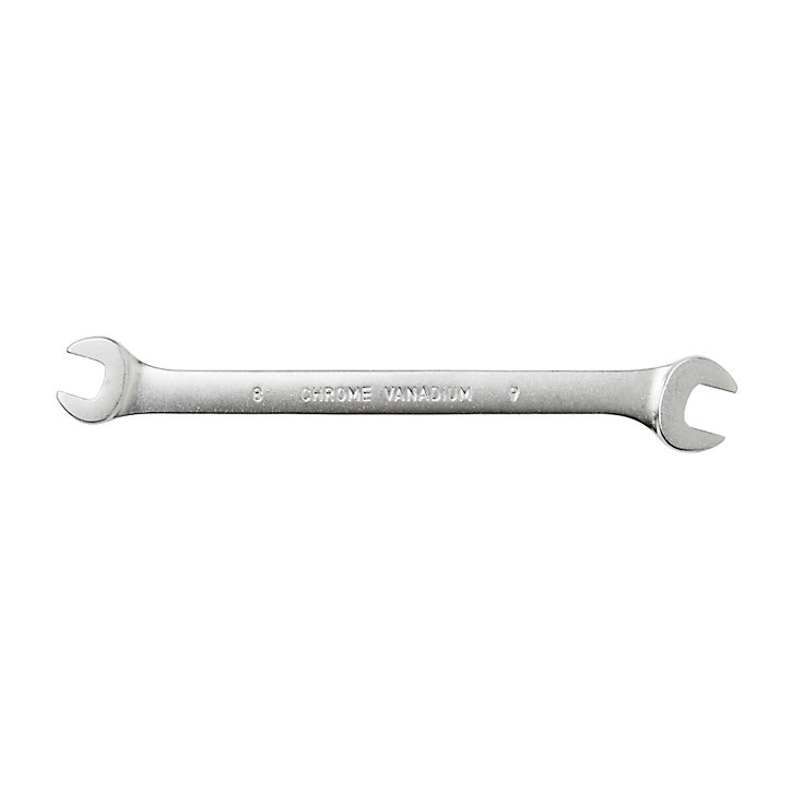 Clé plate Magnusson 8/9 mm double extrémité en acier au chrome vanadium L.125 mm