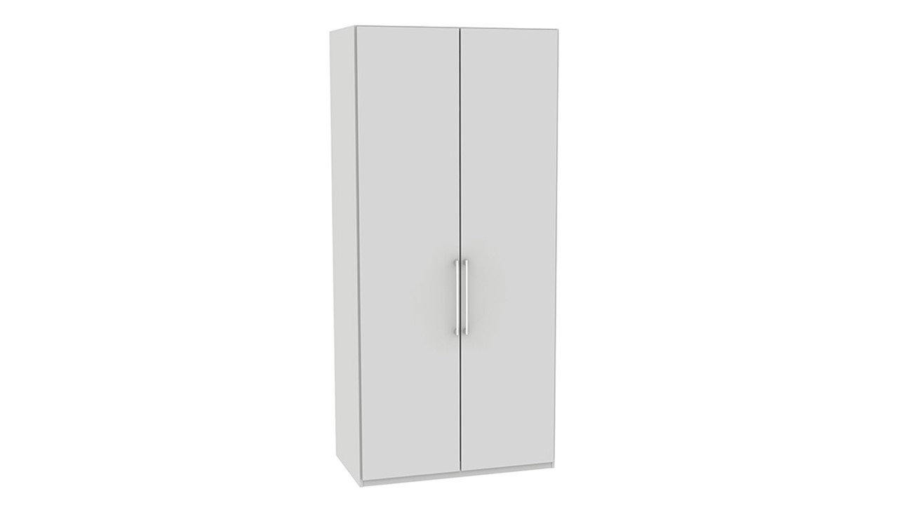Draaideurkast Motion volledig met houten deuren wit