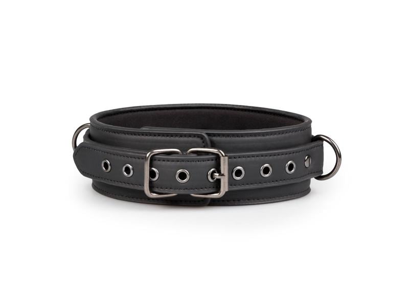 Easytoys Fetish Collection Fetisch Halsband mit Leine Schwa Hochwertiges Bondage-Halsband