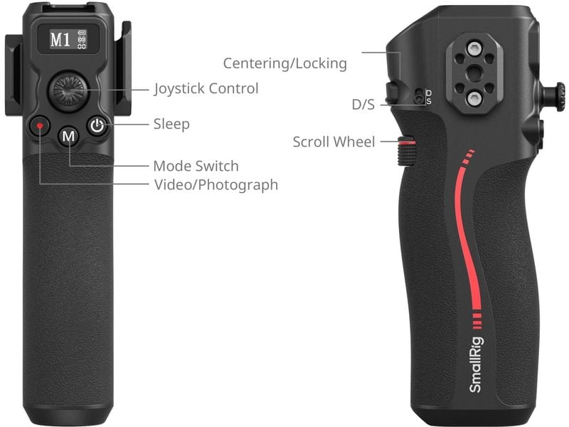 Smallrig Griff Handle with Follow Focus DJI RS Fokus-Griff für sanftes Fokus