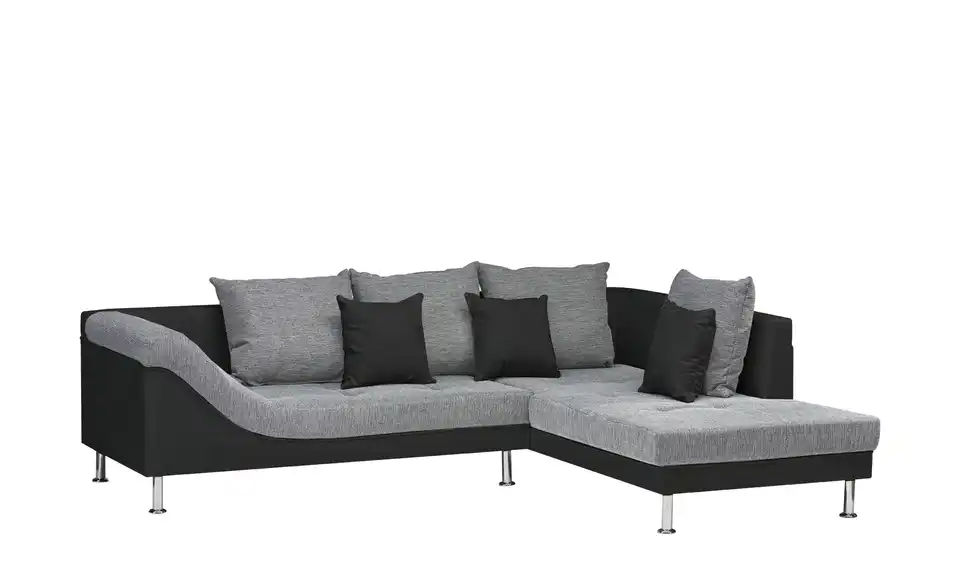 Ecksofa Wiebke Schwarz rechts