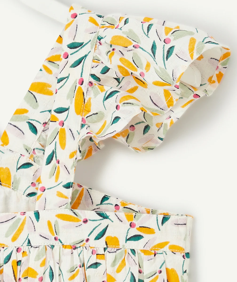 ROBE LONGUE FILLE IMPRIMÉE ET À BRETELLES