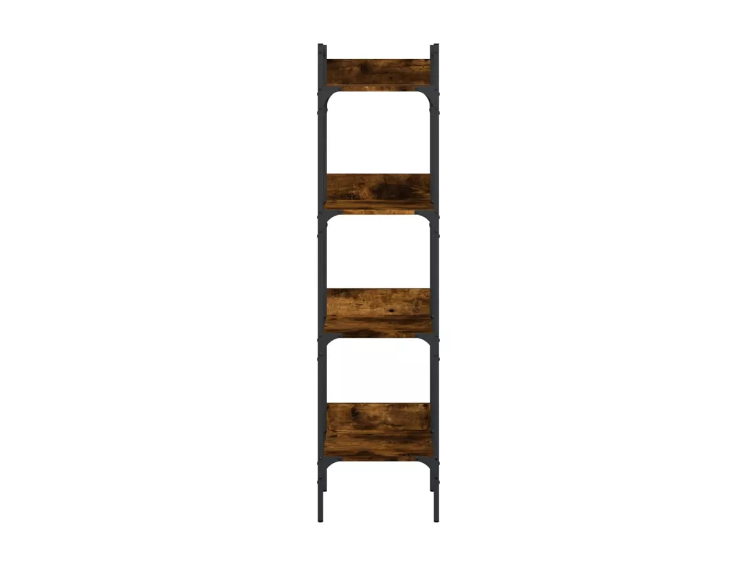 Bibliothèque à 4 niveaux chêne 35x30x138,5 cm bois d'ingénierie