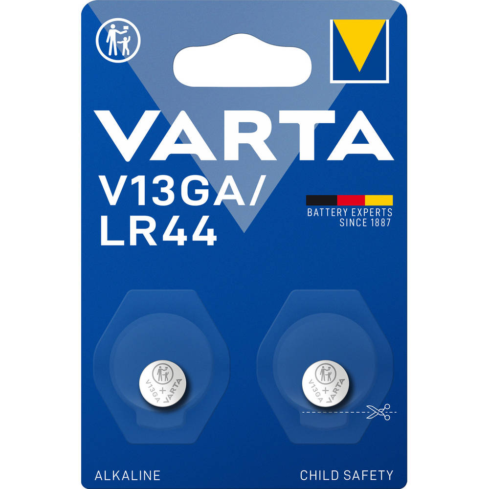 VARTA Alkaline V13GA/LR44 Blister knoopcel batterij 2-delig