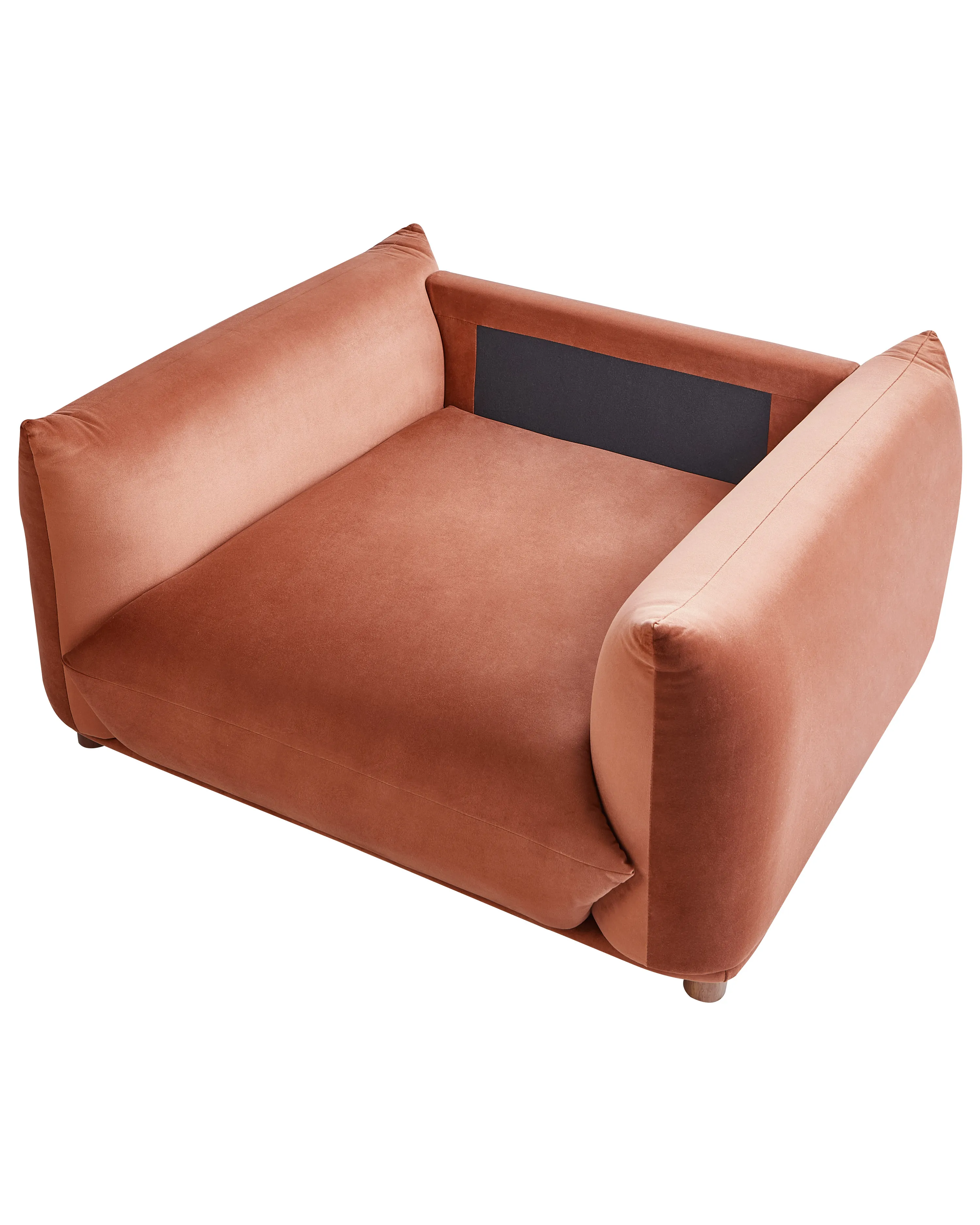 Fauteuil LUVOS Fluweel Goudbruin