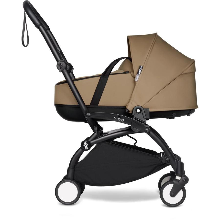 BABYZEN Kinderwagen YOYO2 0+ Black mit Liegewanne Toffee