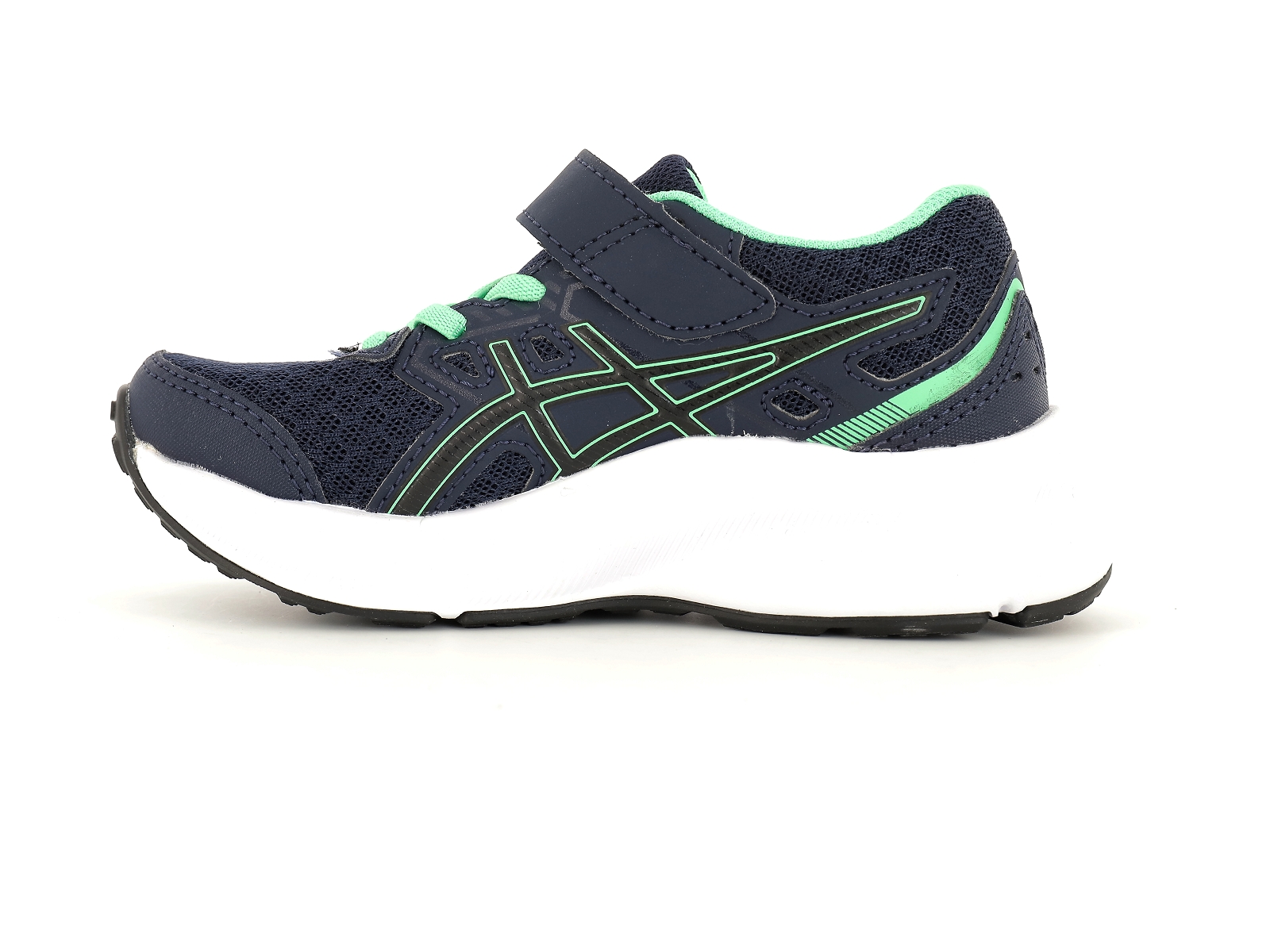 Asics-JOLT 3 PS Matières combinées Marine-Vert