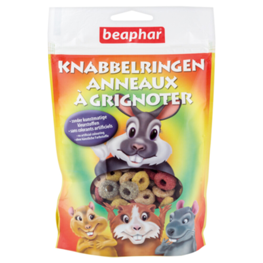 Beaphar Knabbelringetjes Konijnensnacks (Knaagdieren) 75 gr
