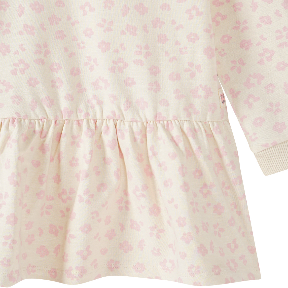 Topomini Baby Sweatshirt mit Volant beige