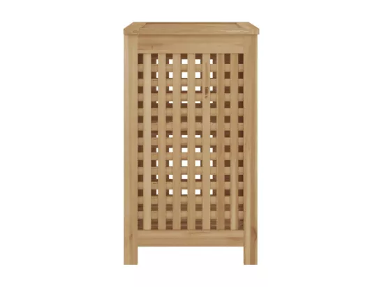 Bac à linge 50x35x60 cm bois de teck massif