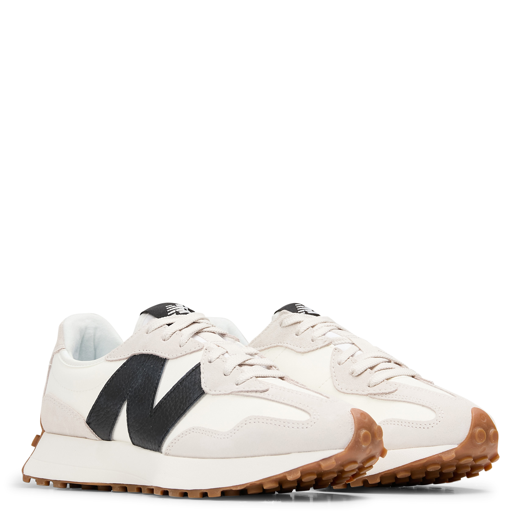 327 - Baskets basses bi matière 327 | Beige