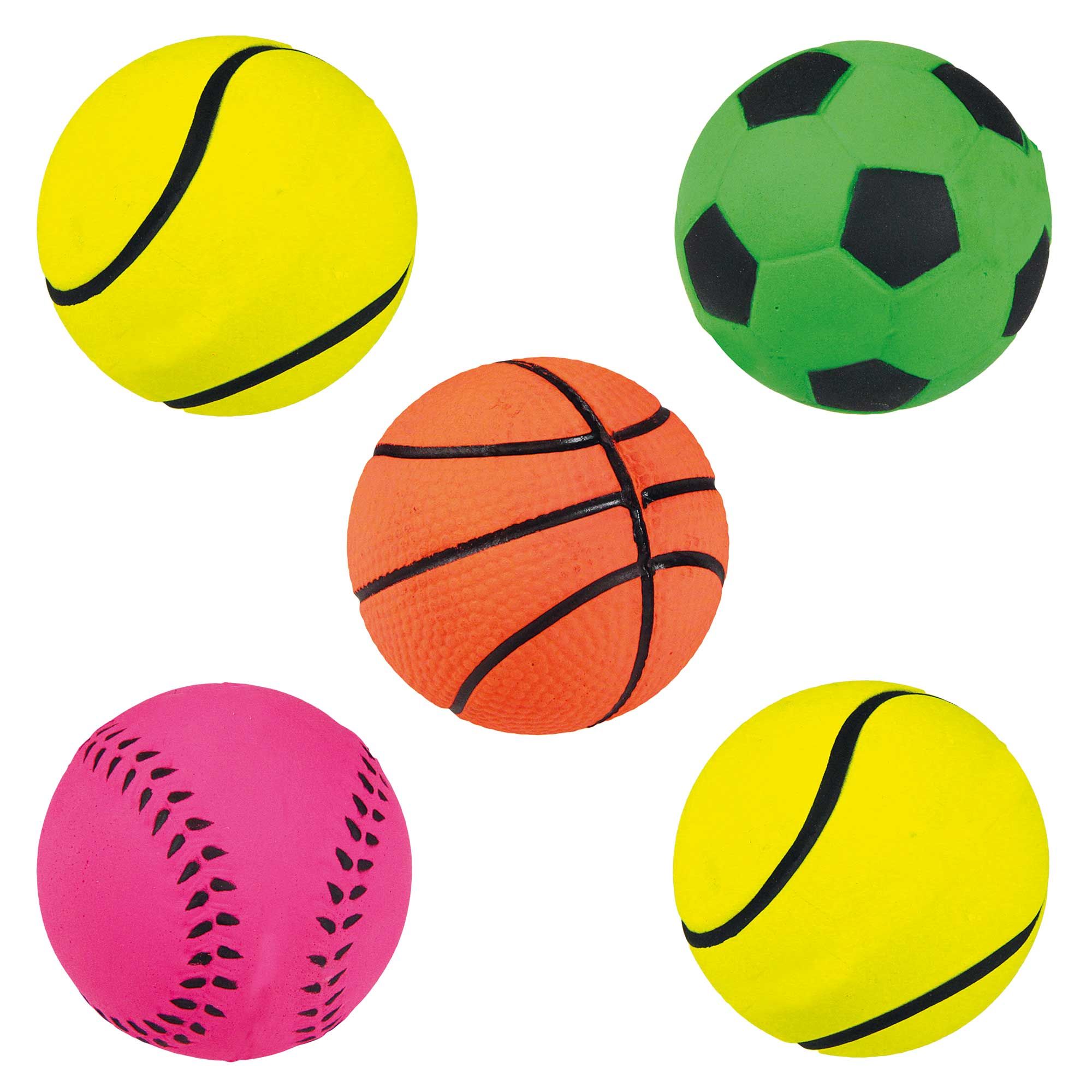 Ballschleuder 60 cm - plus Moosgummiball Ø 6 cm Wurf und Apportierspielzeug - Hundespielzeug