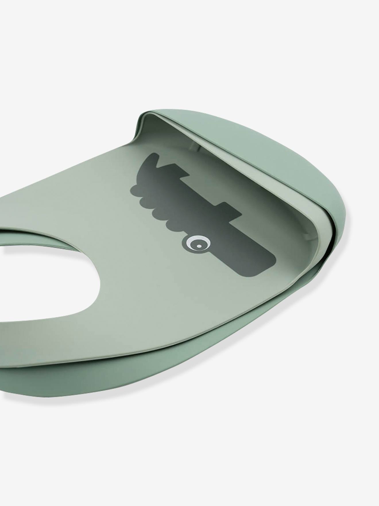 Pacote com 2 babadores de silicone em formato de crocodilo