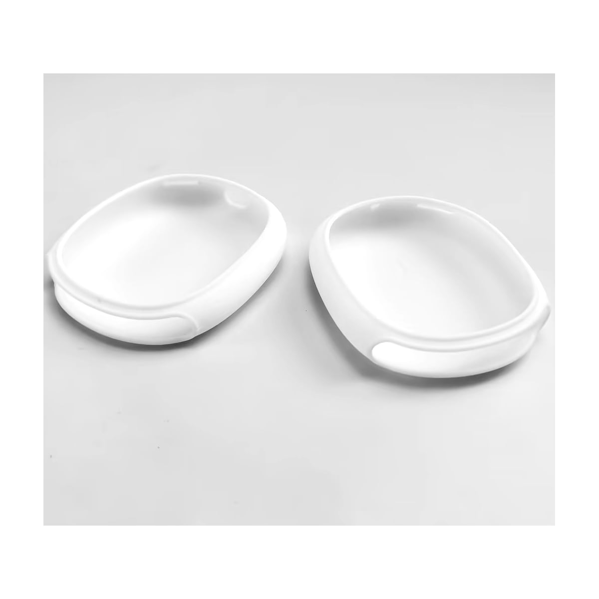 Beskyttende 4-delt silikonetui for AirPods Max-hodetelefoner Hvit