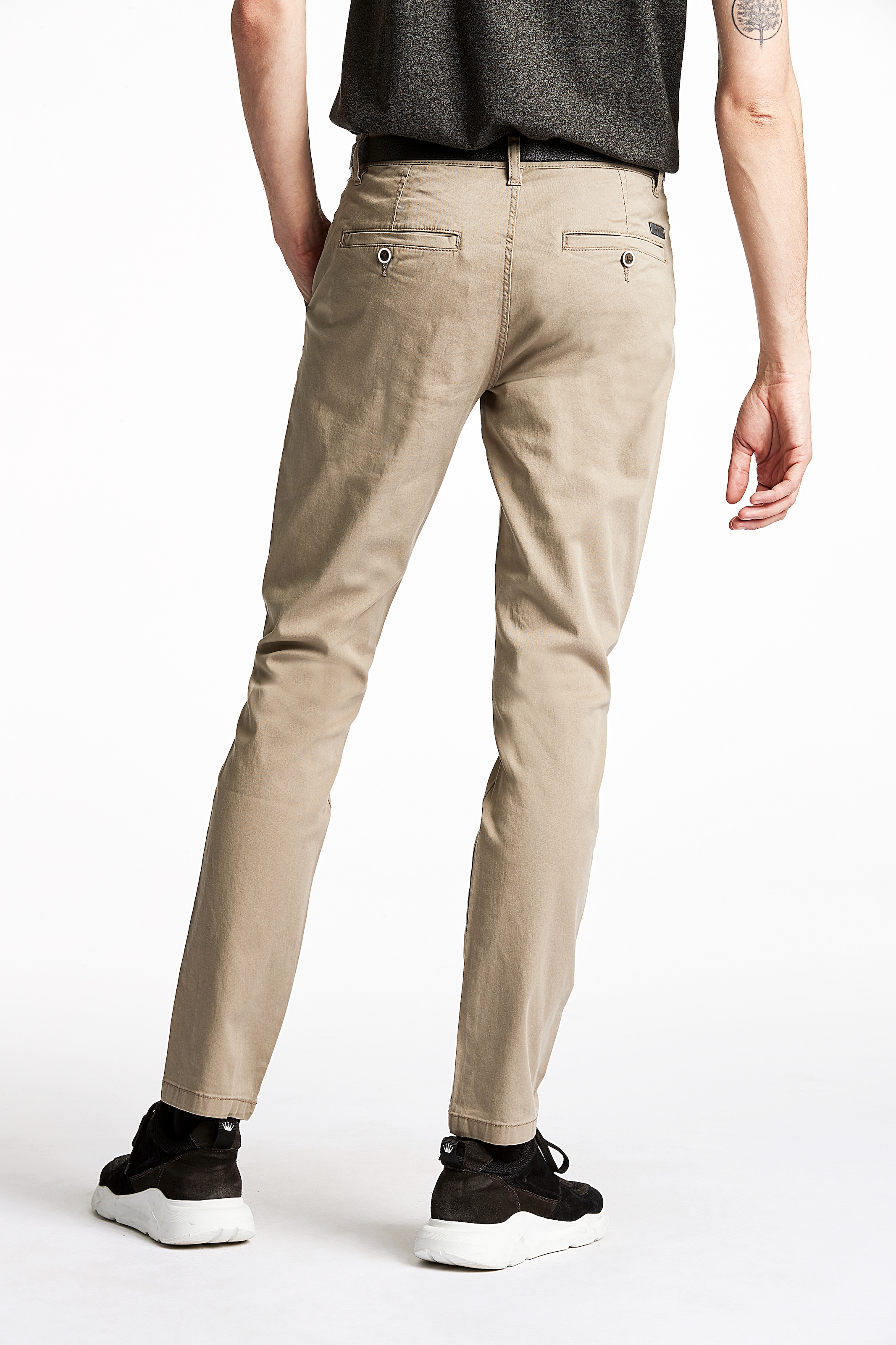 LINDBERGH Chinohose  mit Gürtel und Stretch