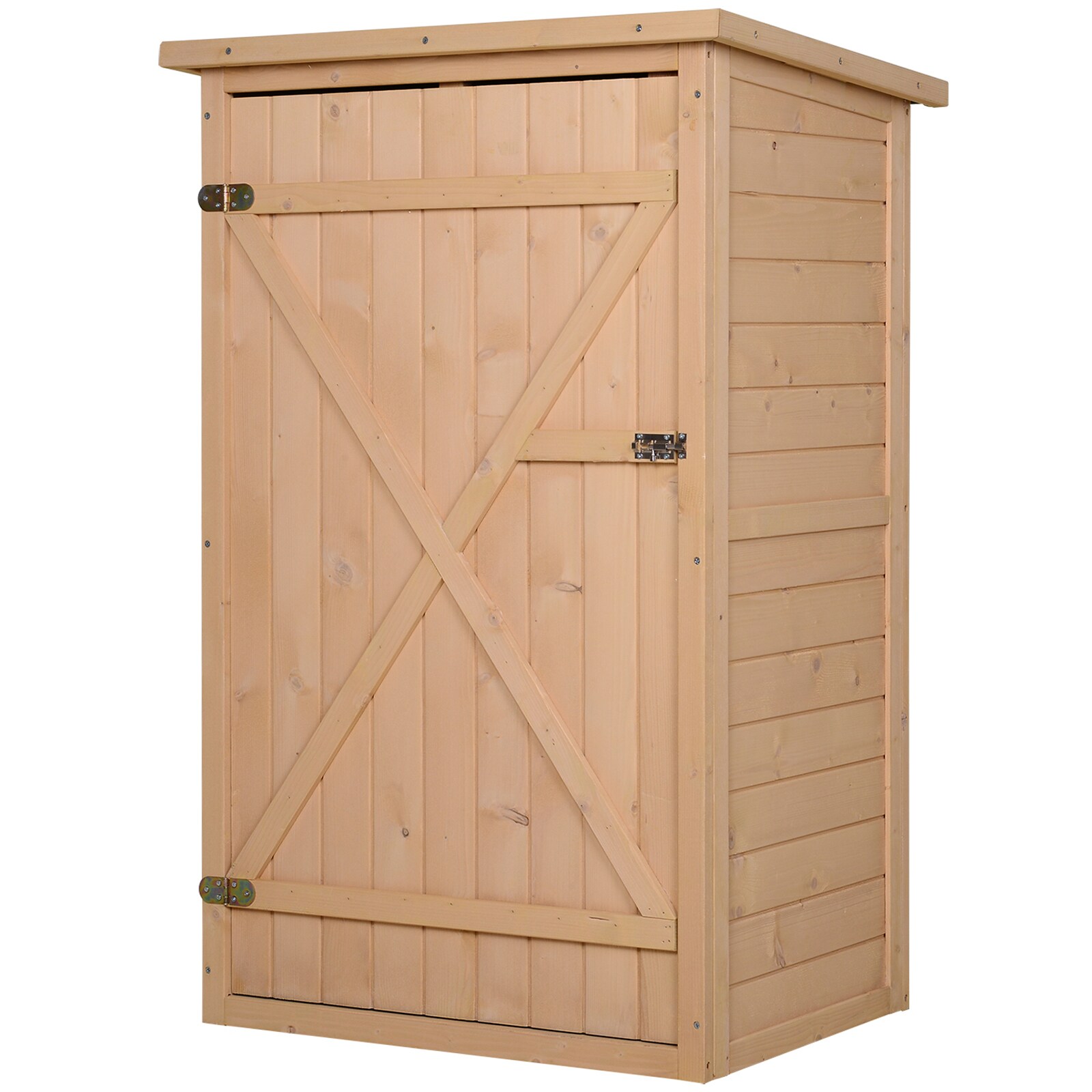 Outsunny Gerätehaus mit Regalböden 75L x 56B x115H cm