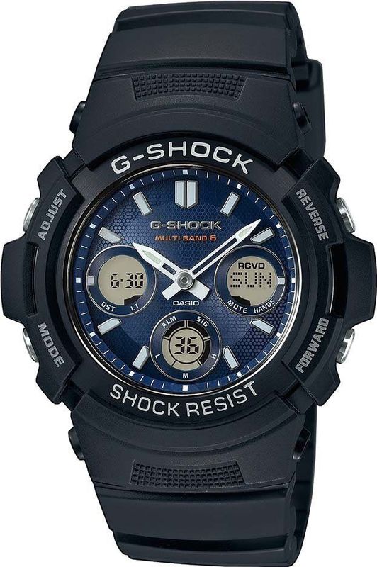 Casio - G-Shock AWG-M100SB-2AER - Herenhorloge - Zwart - Quartz