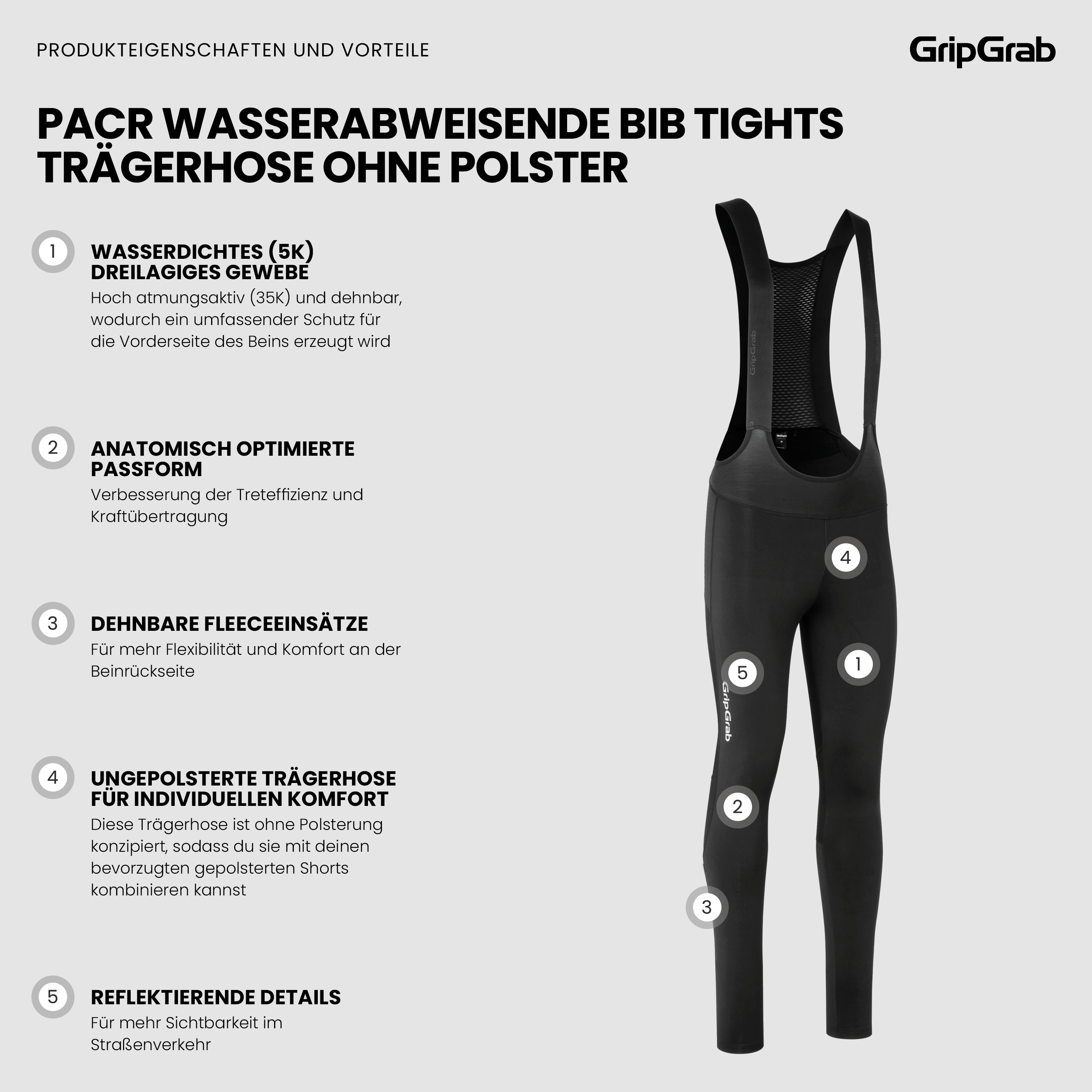 Thermashell Water-Restant Bib Tights No Pad