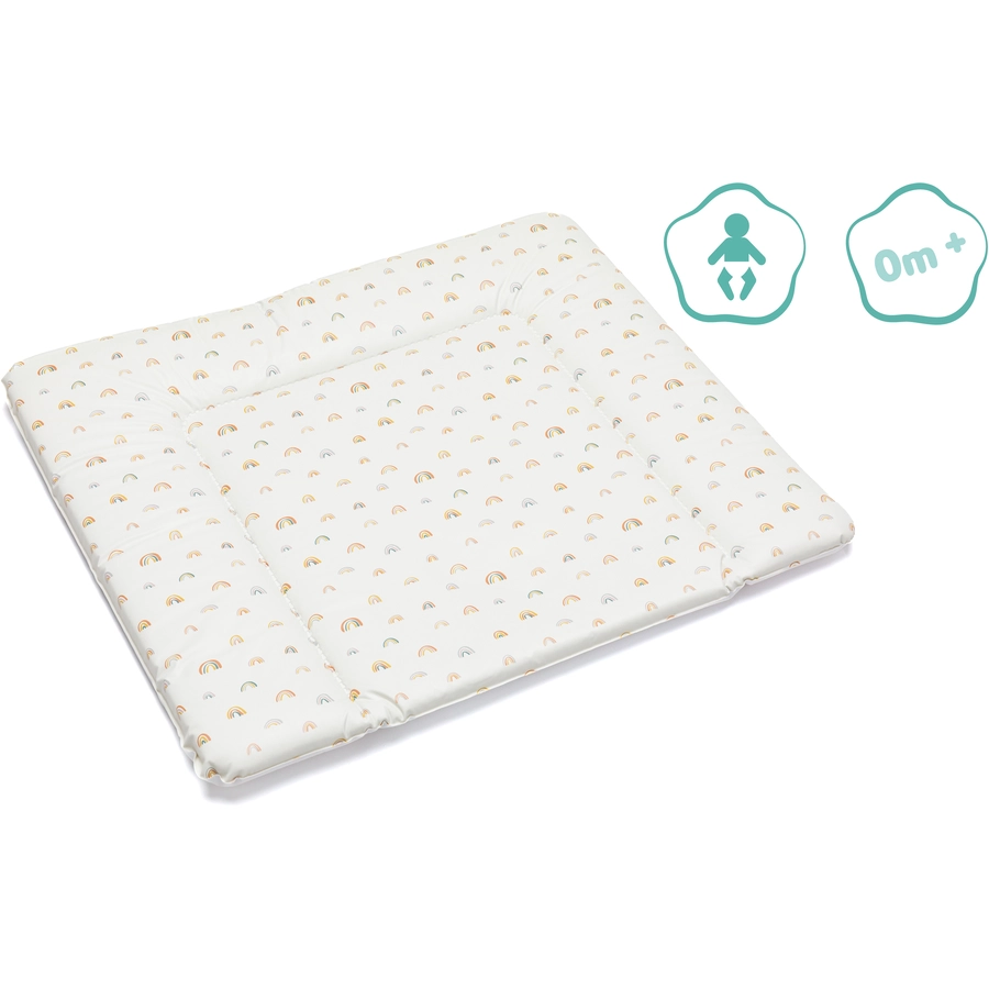 fillikid Wickelauflage Softy Large Rainbow Beige 85x75 cm