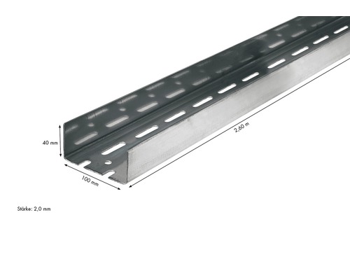 Knauf UA verstevigingsprofiel 2600 x 100 x 40 mm
