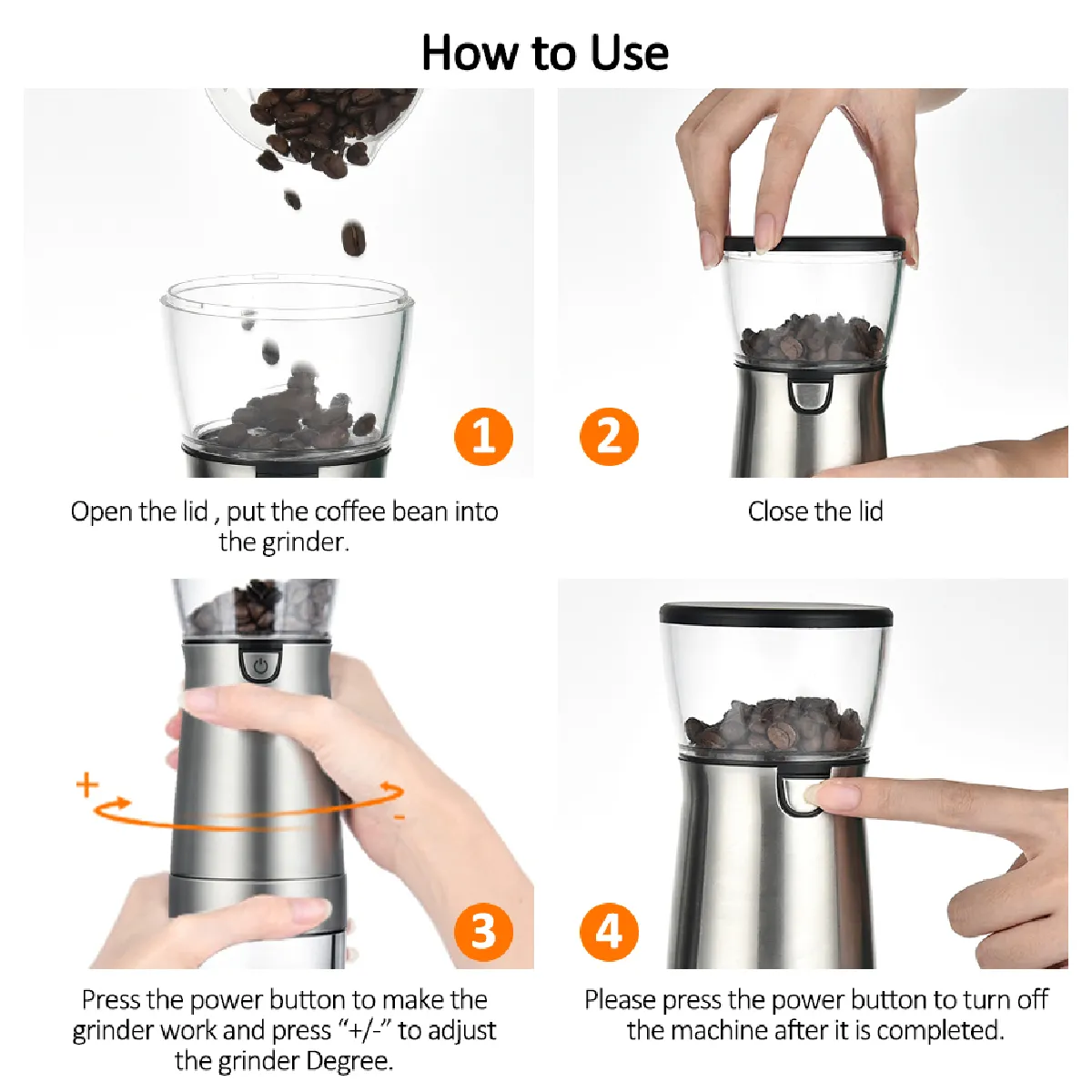 Universal Moulin à Café Électrique USB