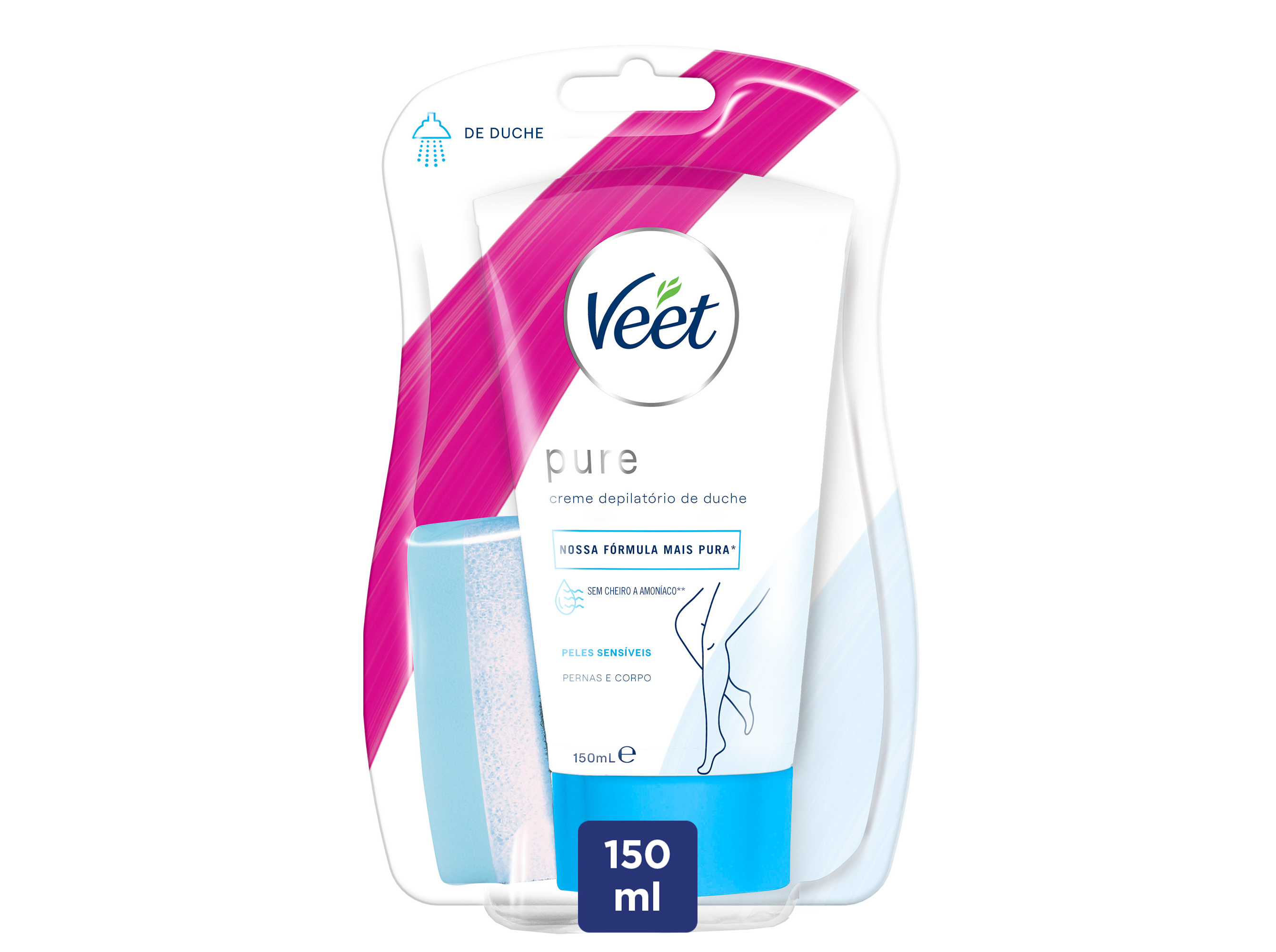 CREME VEET DEPILATÓRIO DUCHE PELES SENSÍVEIS 150ML
