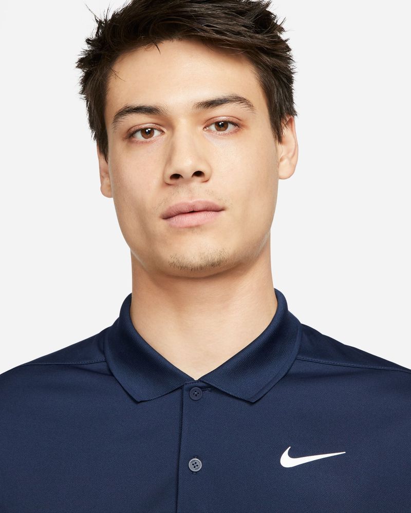 Polo manches longues Nike Dri-FIT Bleu Marine pour homme