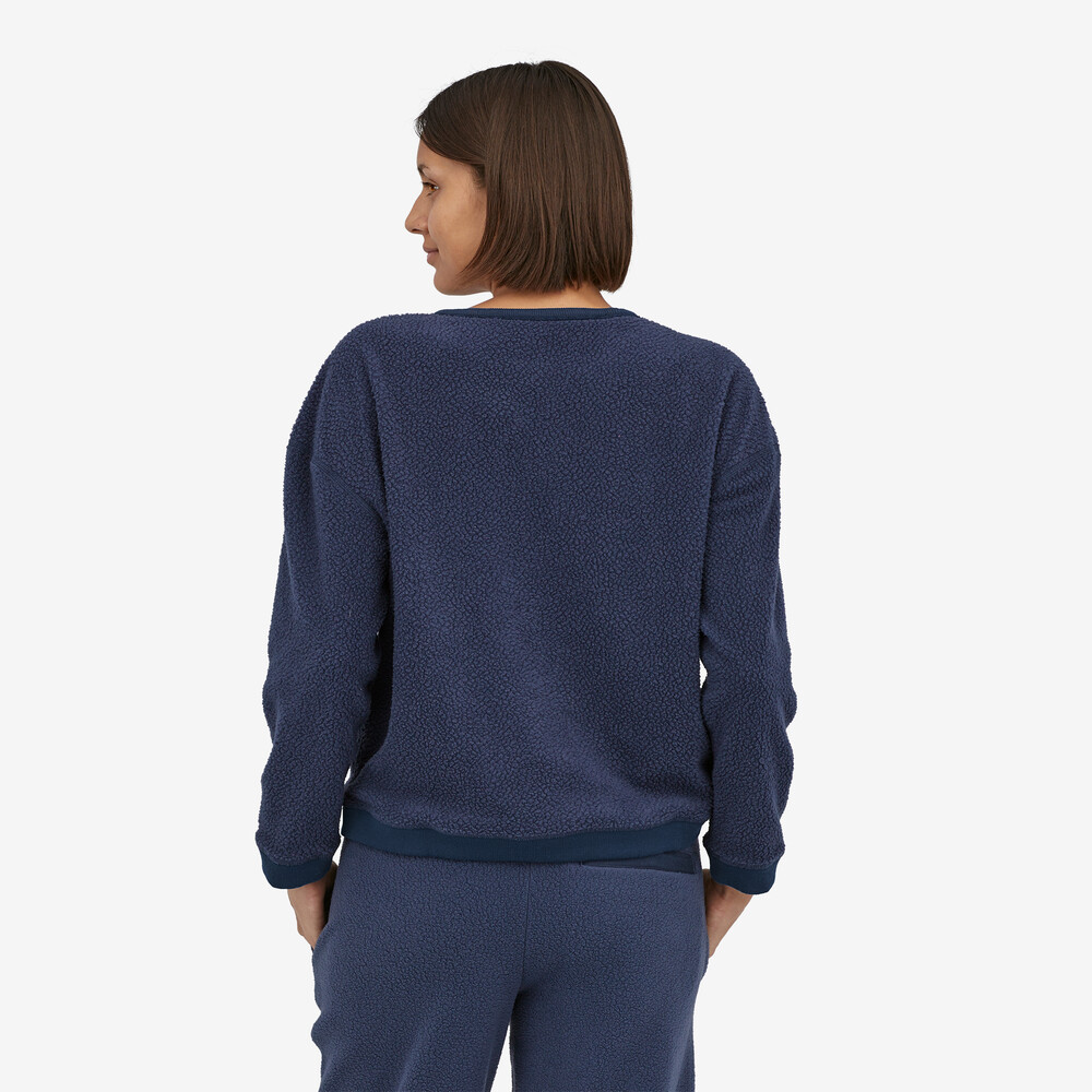 Damen-Fleece-Rundhalsausschnitt aus Shearling
