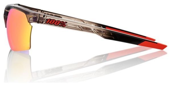 Lunettes 100% Sportcoupe - Polished Translucent Crystal Smoke - Miroir Violet