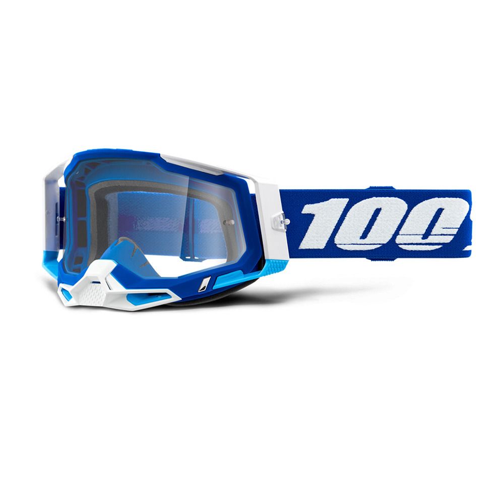 100 percent RACECRAFT 2 - Masque VTT blue/clear