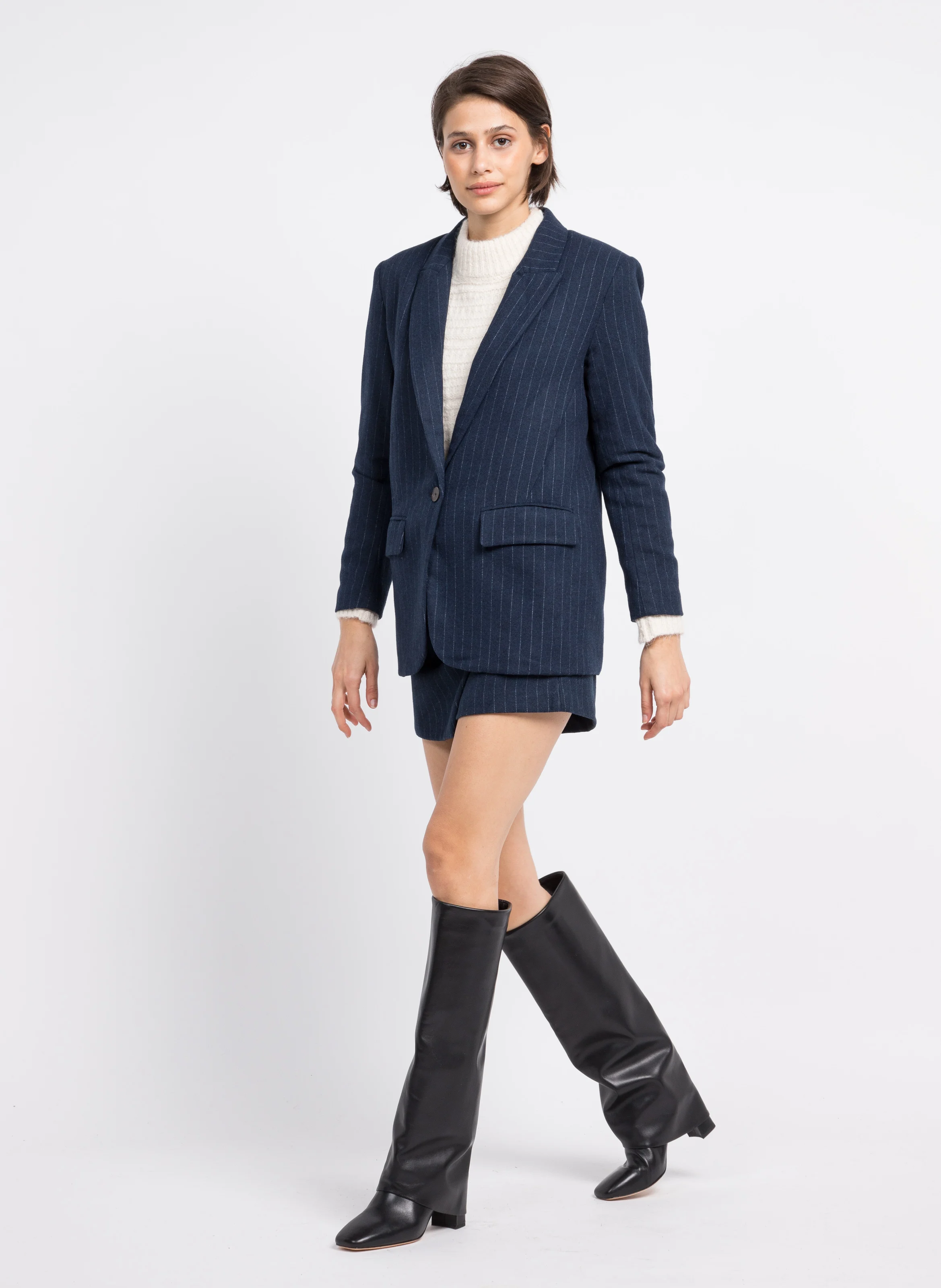 NOLAN - Bottes en cuir de veau| Noir