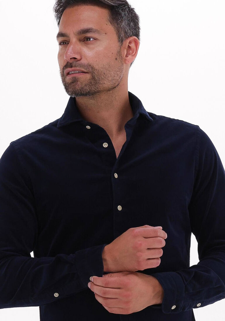PROFUOMO blauwe profuomo casual overhemd shirt x-cutaway sc sf