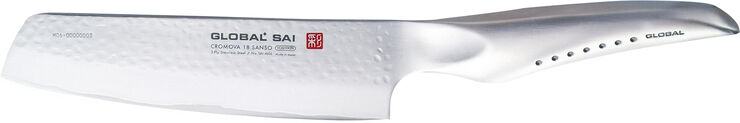 Global SAI-M06 Grøntsagskniv, 15 cm, hamret