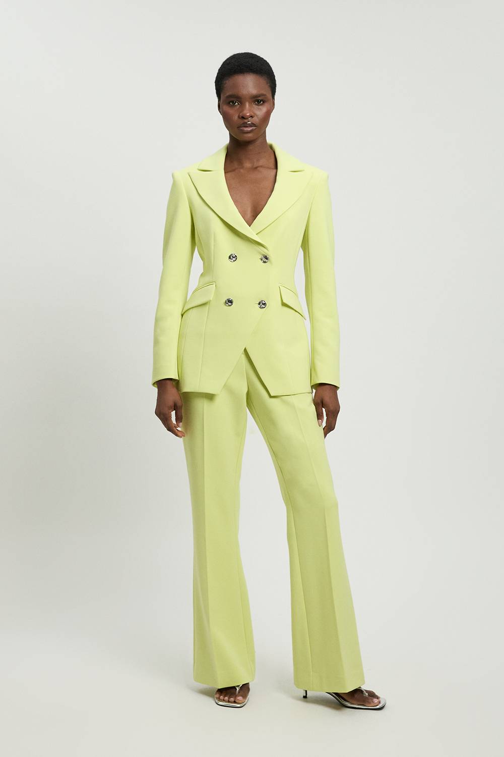 KarenMillen Blazer Croisé En Tissu Stretch Compact