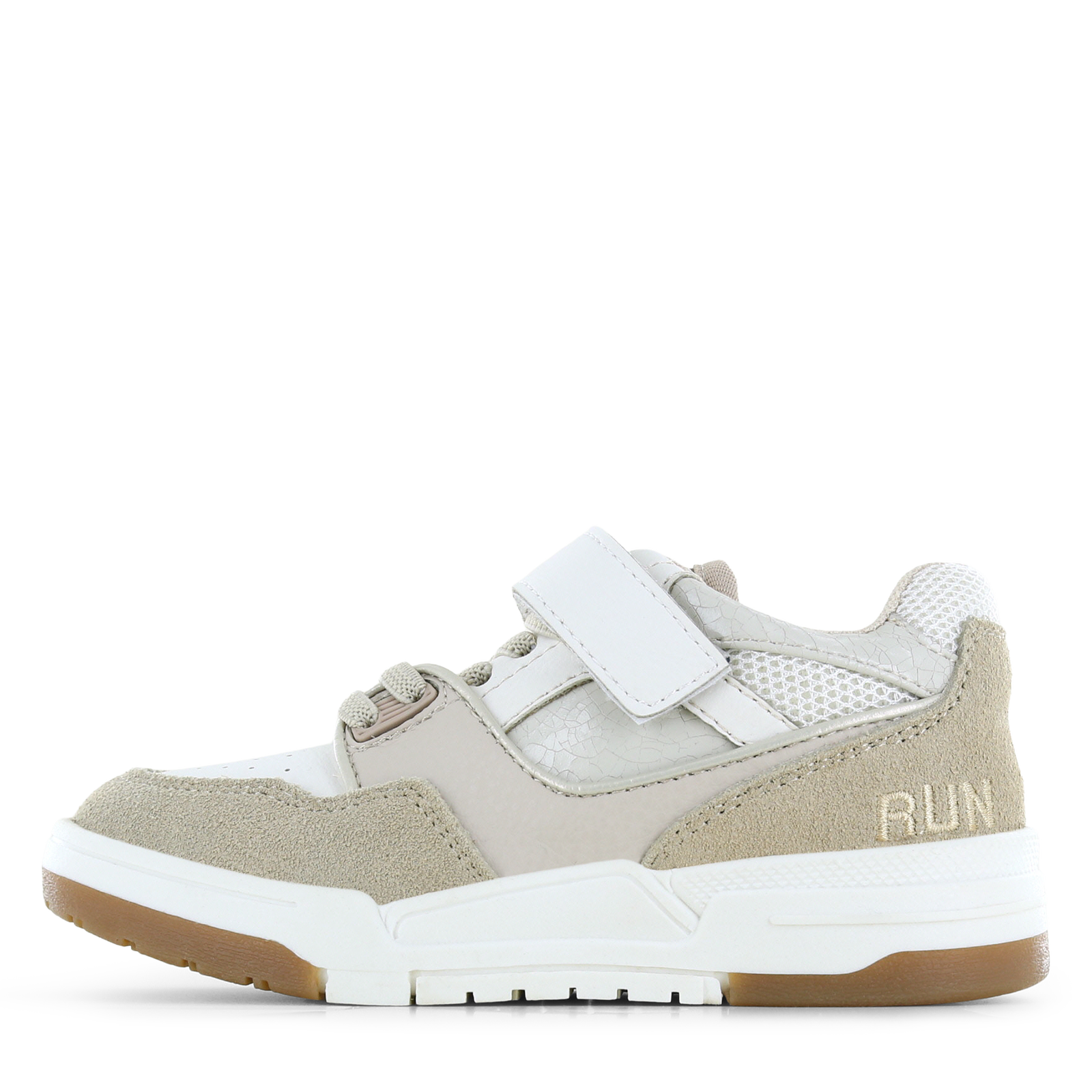 Shoesme wit met beige sneaker Microfiber leer, Suède | Meisjes schoenen