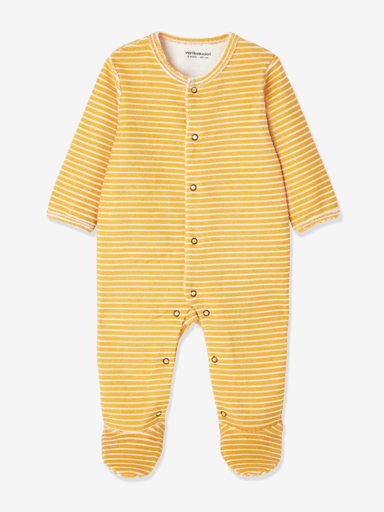 Conjunto para recém-nascido de 5 peças com bolsa e gatinho listrado em dois tons de amarelo escuro/multicolorido