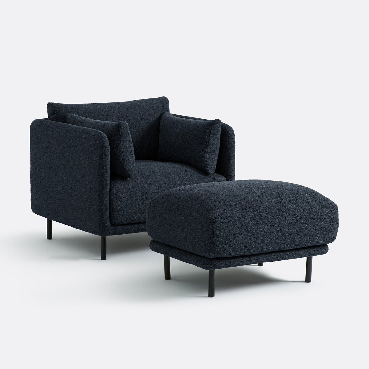LA REDOUTE INTERIEURS<br>Poltrona, tecido atoalhado fino, Victor