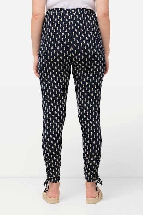 Leggings, Punkte, Raffbänder, Biobaumwolle