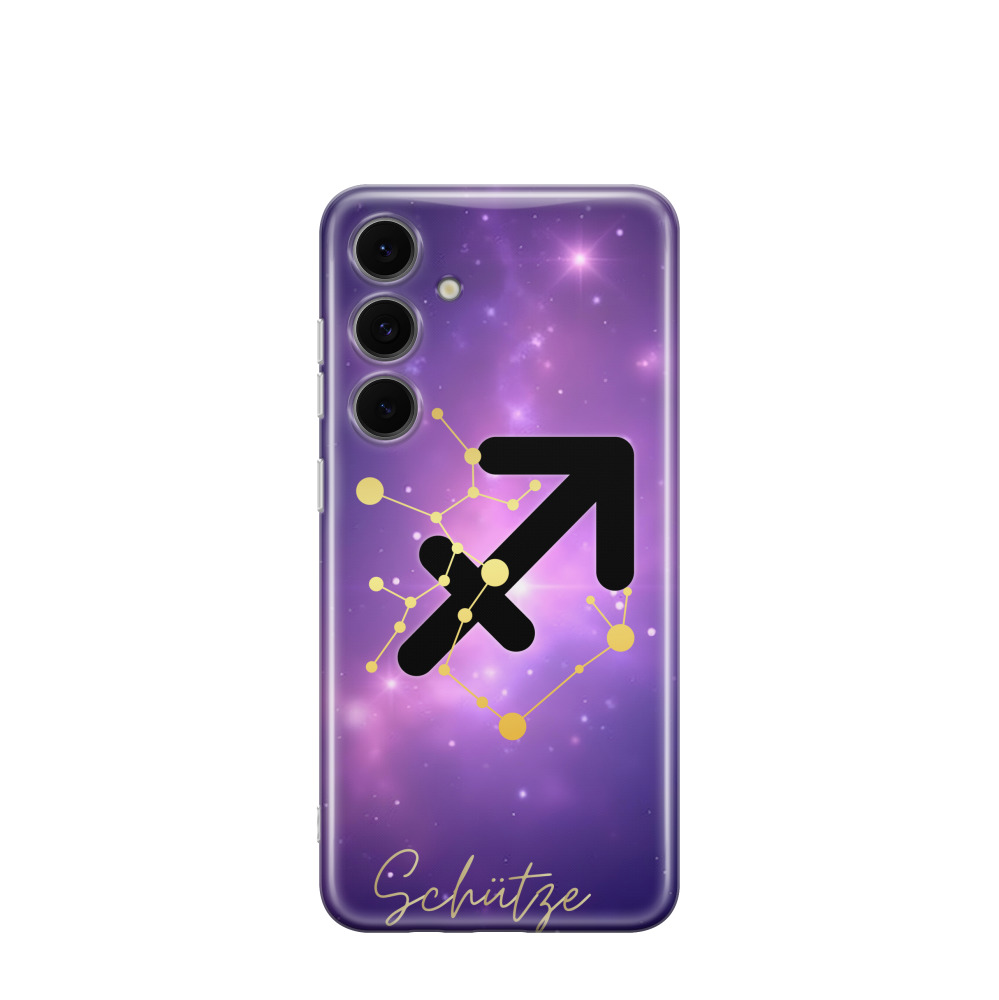 Samsung Galaxy S24 FE Gummi Hülle Schütze 1 - Lila-Violett