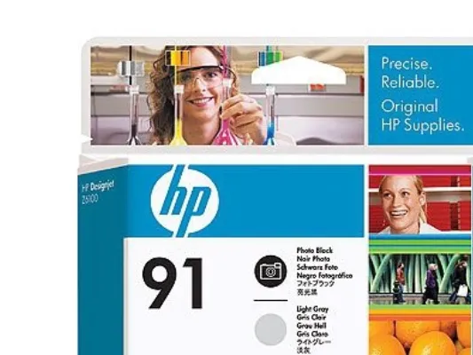 HP 91 - Lysegrå, foto-sort - printhoved - for DesignJet Z6100, Z6100ps
