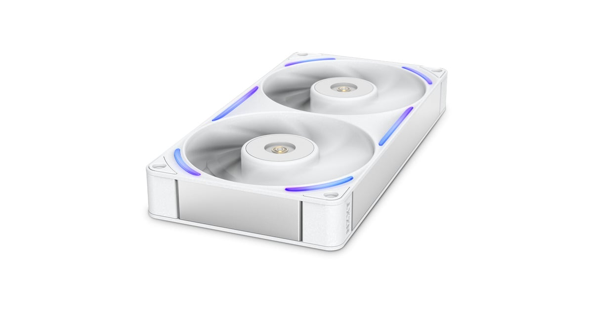 NZXTF240X RGB case fans  (Wit, 2 stuks, 240 x 120 x 30 mm, PWM)