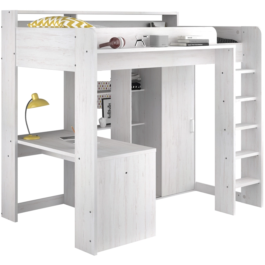 Parisot Multifunktionshochbett Higher 1 Esche Nordische Esche