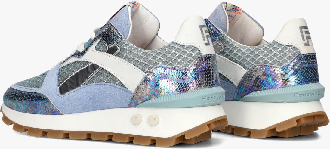 blauwe floris van bommel lage sneakers sfw-10157 blokki