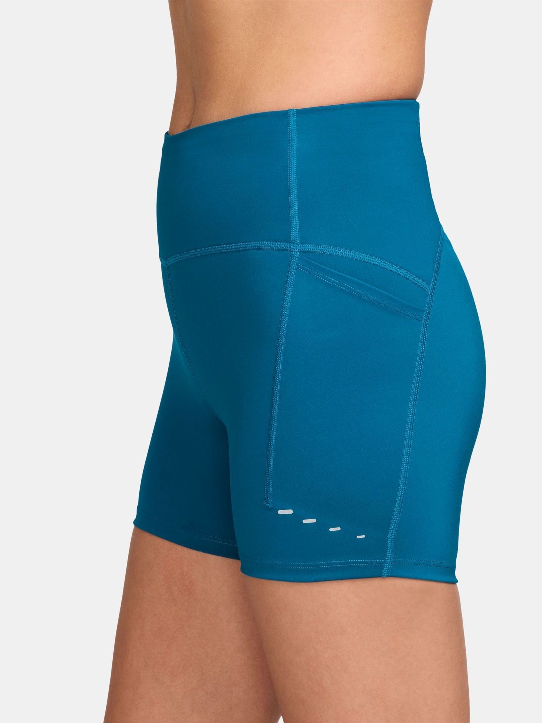 Nike Swift Hoge taille 4inch Strakke Hardloopshort met zakken