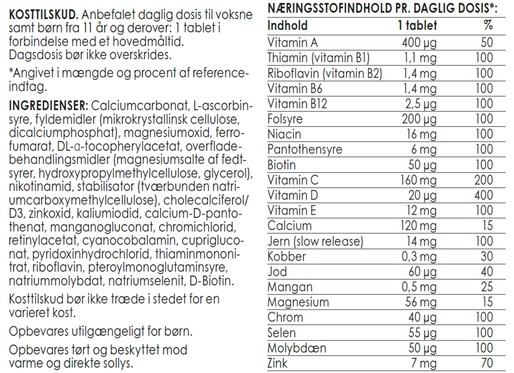Matas Striber Multivitamin Guld 180 tabl.