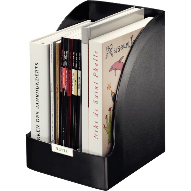 Porte-revue Plus Jumbo, format A4, polystyrène, noir